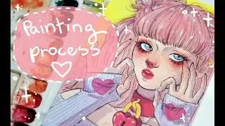 "Pink" Painting Process