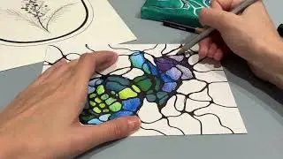 Мистический фиолетовый цвет в нейрографике.