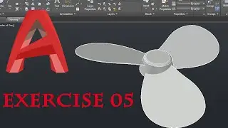 Auto CAD Tutorial 3D: Fan