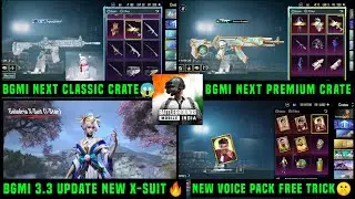 BGMI NEXT CLASSIC AND PREMIUM CRATE LEAKS/BGMI NEW X SUIT 3.3 UPDATE/NEW SUPPLY & THE OP HERO CRATE