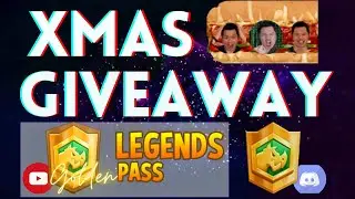 XMAS GIVEAWAY X3 | GOLDEN LEGENDS PASS (This Video) | Exclusive Legends Pass | $100 Gift Card?