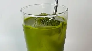 [No Music] How to make easy homemade Matcha Soursop