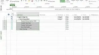 Test Estimation Using Microsoft Project Tool