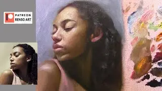 Alla prima oil painting