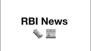 News from RBI