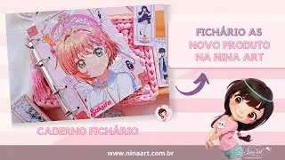 CADERNO FICHÁRIO A5 SAKURA CARDCAPTOR