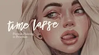 PORTRAIT TIME LAPSE – From a Quick Pencil Sketch to the Digital Painting