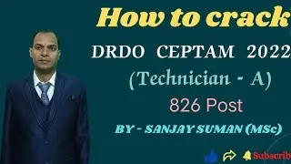 How to Crack DRDO CEPTAM 2022 / Technician - A