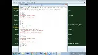 7  Identifiers in Python in Telugu