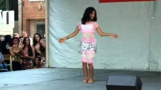Little girl belly dancing...