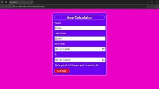 How to Make a Age Calculator Project | Html , css , javascript 