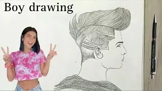 How to Draw a Handsome Boy with hair  Sketch | Boy Drawing Tutorial | fake sketch 111