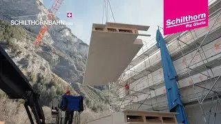 SCHILTHORNBAHN 20XX - Aufrichtarbeiten Holzbau / Talstation Stechelberg