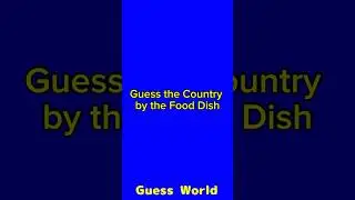 Guess Country by Iconic Food Dish🍝🍣 #guessthecountry #shorts
