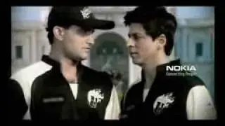 Nokia :kolkata knight riders :sharukh khan and saurabh ganguly :sabki jeet pakki
