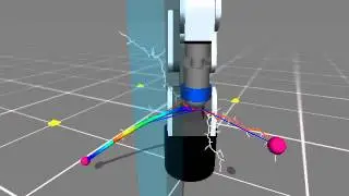 ODEを使った6軸垂直多関節型ロボットシミュレータ