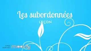 Les subordonnées
