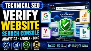 Verifying your Website in Google Search Console,Analytics,Yandex and Bing