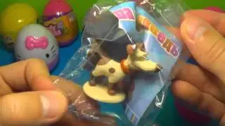 60 Surprise eggs Kinder Surprise Dora the Explorer Peppa Pig Mickey Mouse clubhouse