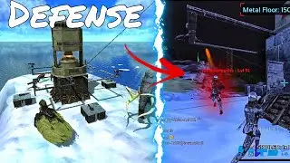 [Ark Mobile PvP] Defending base|Farming|Building   day 2