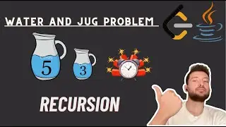 Leetcode 365 Water and Jug Problem (Recursion)
