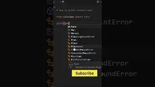 Print coloured text in Python 