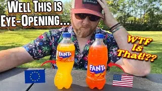 European vs American FANTA Comparison & Taste Test *Shocking Quality DIFFERENCE