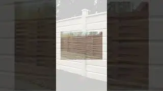 Деревянный забор. 