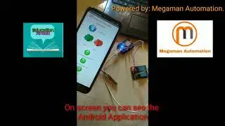 Motor starter mobile controlled with android application.