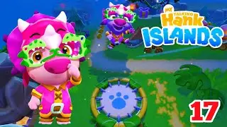 Explore Island With Dino Hank! My Talking Hank Islands Gameplay Walkthrough - Part 17