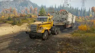 Transporting The Construction Rig Semi Trailer |  snowrunner