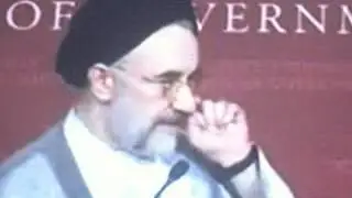IRAN President Khatami at Harvard - Triple play: Holocaust, Gays, Nuclear Issues