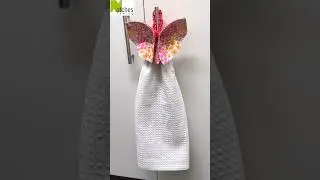 How to make a 3D Fabric Butterfly Towel Holder. 