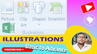 Illustration Group (Picture, Clip Art, Shapes & Smart Art  In Ms Excel  || ILLUSTRATIONS kya Hai?