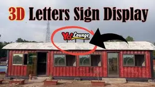 Make a logo for 3D Latters Sign Display Board On Building View CorelDraw 2020