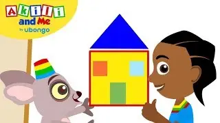 Learn to Draw a Square! | Draw with Akili and Me | African Educational Cartoons