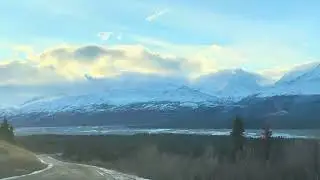 Beautiful mountain with lots of snow