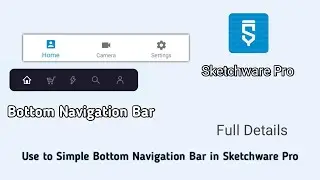 How to learn Simple Bottom Navigation Bar in Sketchware Pro part12