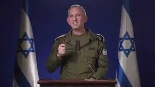 IDF Spokesperson RAdm. Daniel Hagari with an urgent call for action