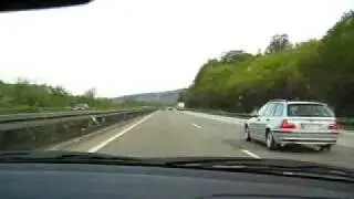 Driving 240 km/hr on the Autobahn
