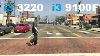 i3 3220 vs i3 9100F gaming test