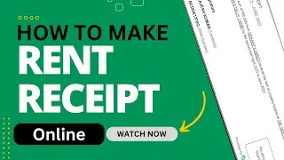 Rent Receipts Made Easy: Generate Yours Online in Minutes! | Step-by-Step Tutorial