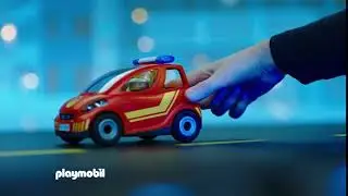 Playmobil • Le fourgon de policiers et le pompier avec véhicule d’intervention • FR