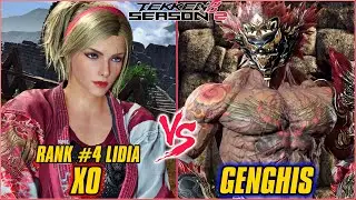 TEKKEN 8 | XO (RANK #4 LIDIA) vs GENGHIS DON (FAHKUMRAM) | TEKKEN 8 RANKED MATCH