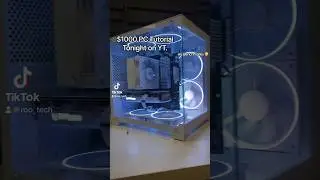All White $1000 PC Tutorial #pcs #pcbuilding #pcbuild