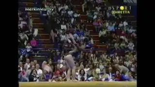 Romanian Gymnast on the Balance Beam