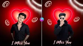 PicsArt New Glowing Heart Photo Editing Tutorial|Heart Photo Editing|PicsArt Photo Editing|Fed Editz