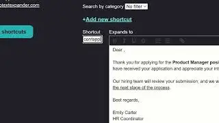 Web Text Expander Chrome Extension