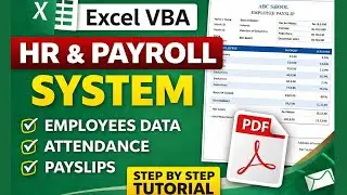 Build a Complete School HR, Attendance & Payroll System in Excel VBA (From Scratch)