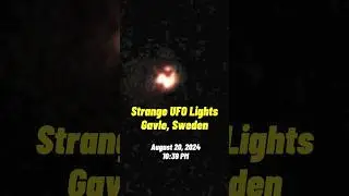 Strange UFO Lights in SWEDEN, Aug 2024 #shorts #status 👽